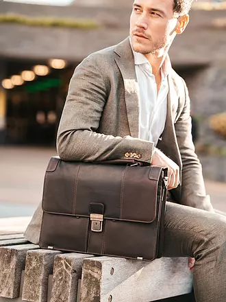 CHESTERFIELD | Ledertasche - Aktentasche STUTTGART 14" | 